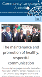 Mobile Screenshot of communitylanguagesaustralia.org.au